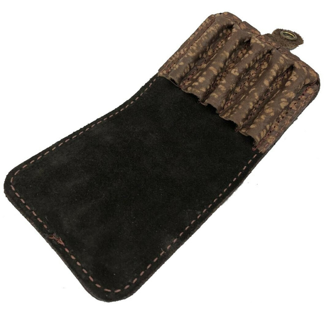 (image for) Cape Buffalo Hide 5x Rifle Cartridge Pouch